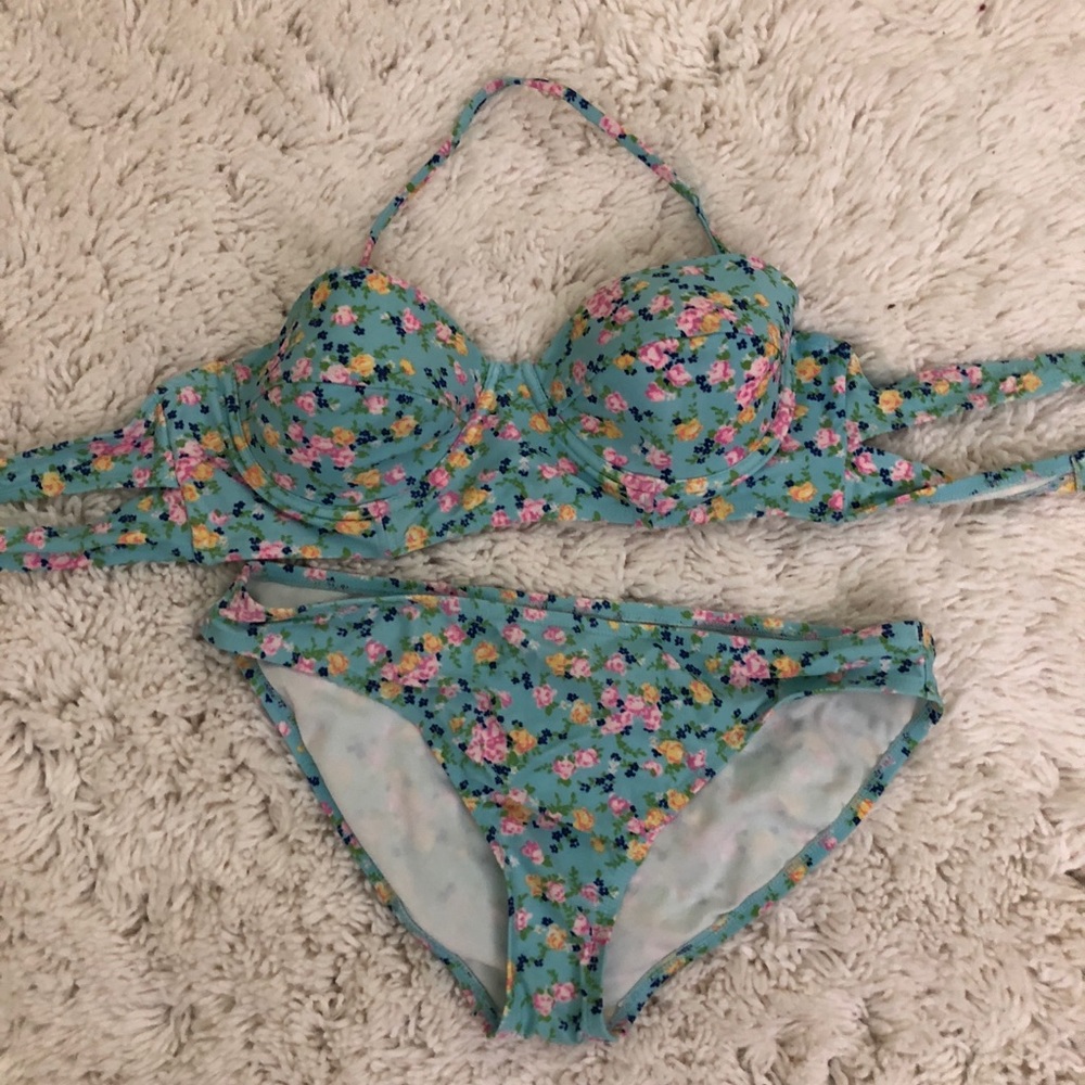 Bustier Bikini - Two Piece Top & Bottom, Large / L